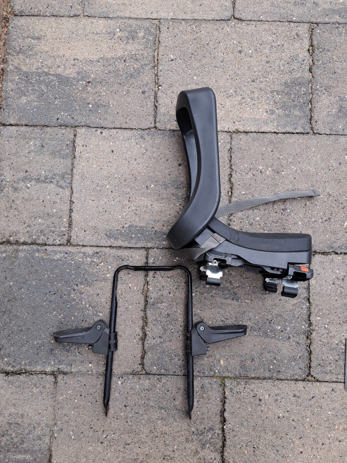 Urban Iki junior fietszitje met voetsteun, Achterzitje, Ophalen of Verzenden, Urban Iki, Gebruikt