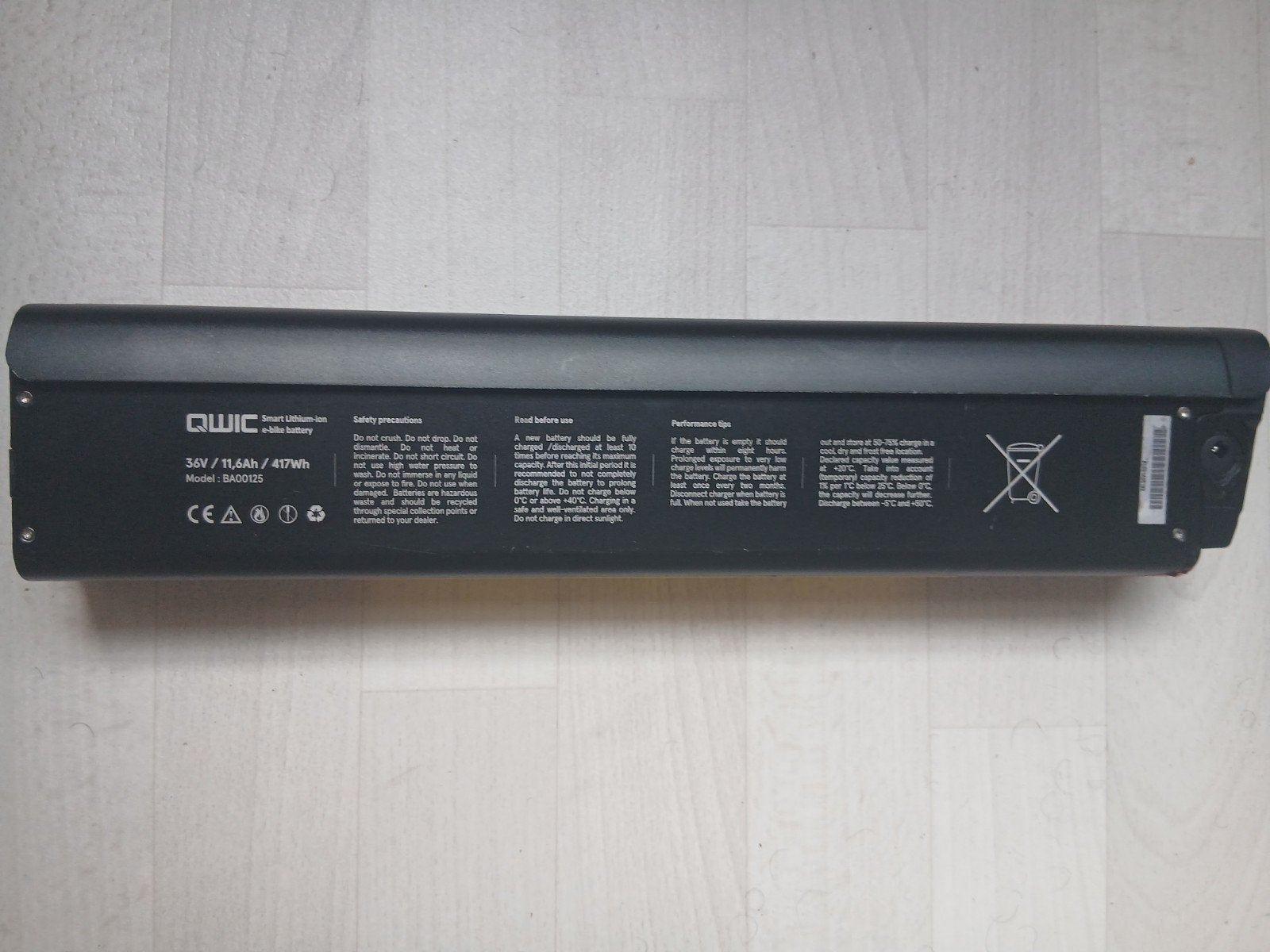 Qwic Premium BA00125 (BA00130) accu ️🔋, ., Ophalen of Verzenden, Zo goed als nieuw, Onb.