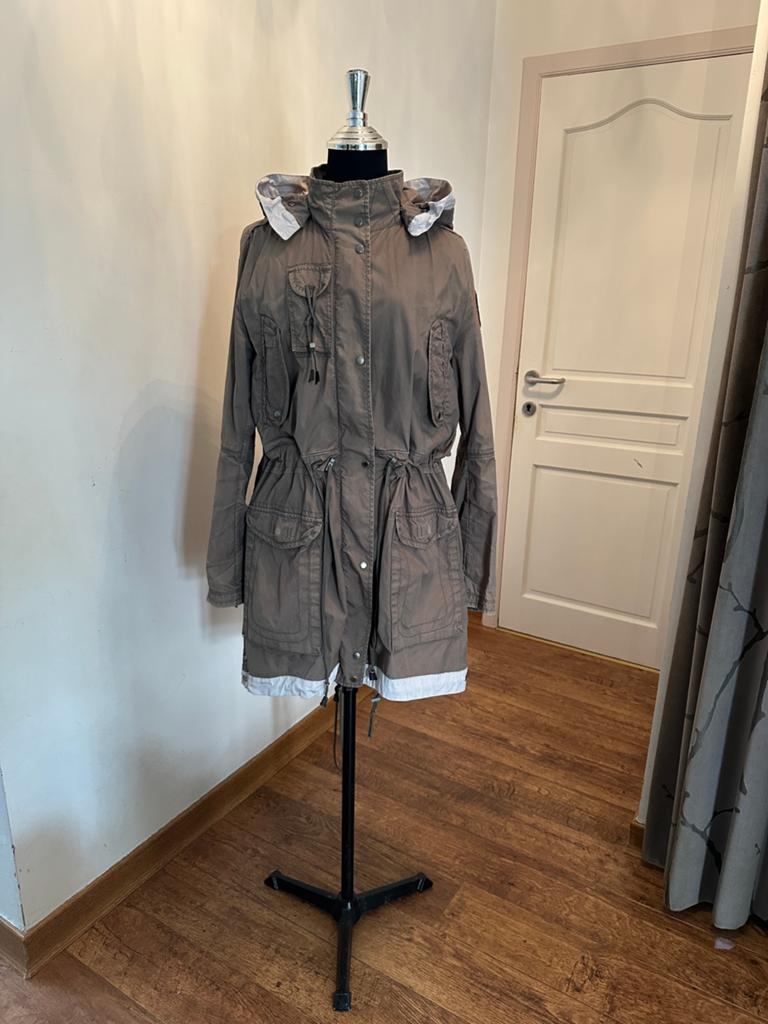 Parajumpers jas maat M parka zomer / tussenjas, Ophalen, Gedragen, Maat 38/40 (M), Beige