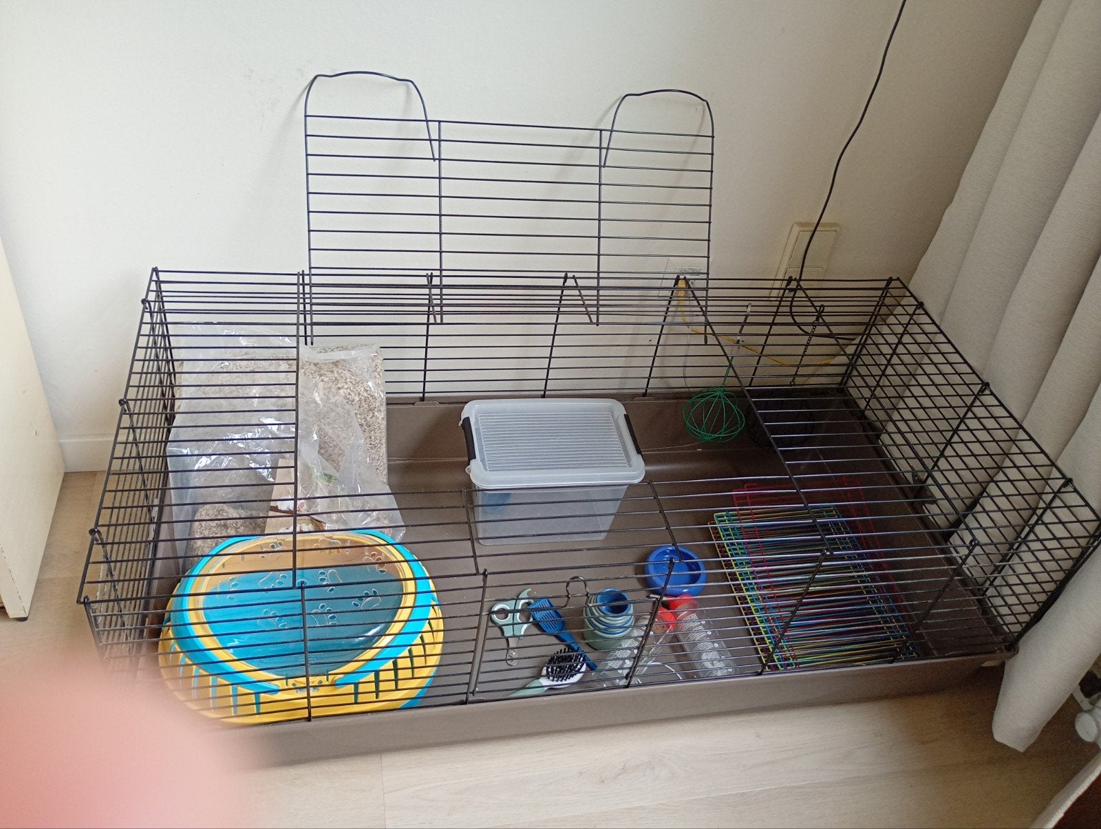 cavia kooi met toebehoren, Dieren en Toebehoren, Knaagdieren en Konijnen | Hokken en Kooien, Kooi, Cavia, Ophalen, Minder dan 60 cm