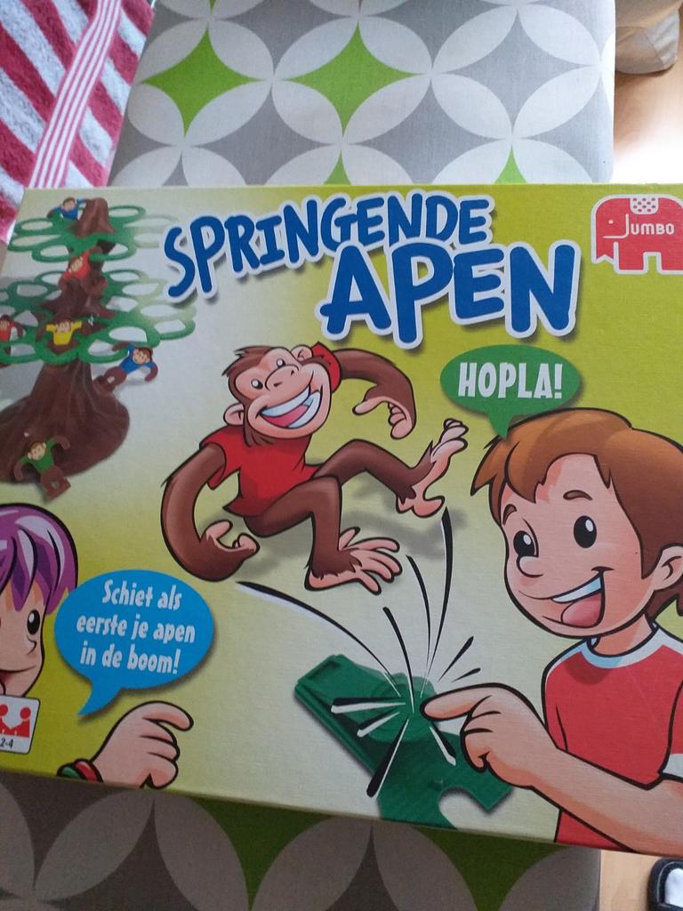 Springende apen spel Weinig mee gespeeld, Drie of vier spelers, Ophalen of Verzenden, Zo goed als nieuw, Jumbo