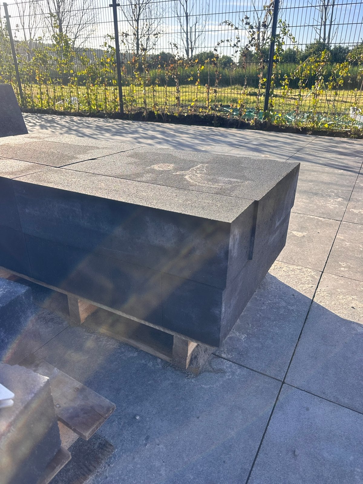 Stapelblokken 60x15x15 cm Zwart - 16 stuks, Tuin en Terras, Tegels en Klinkers, Gebruikt, Overige typen, Ophalen of Verzenden