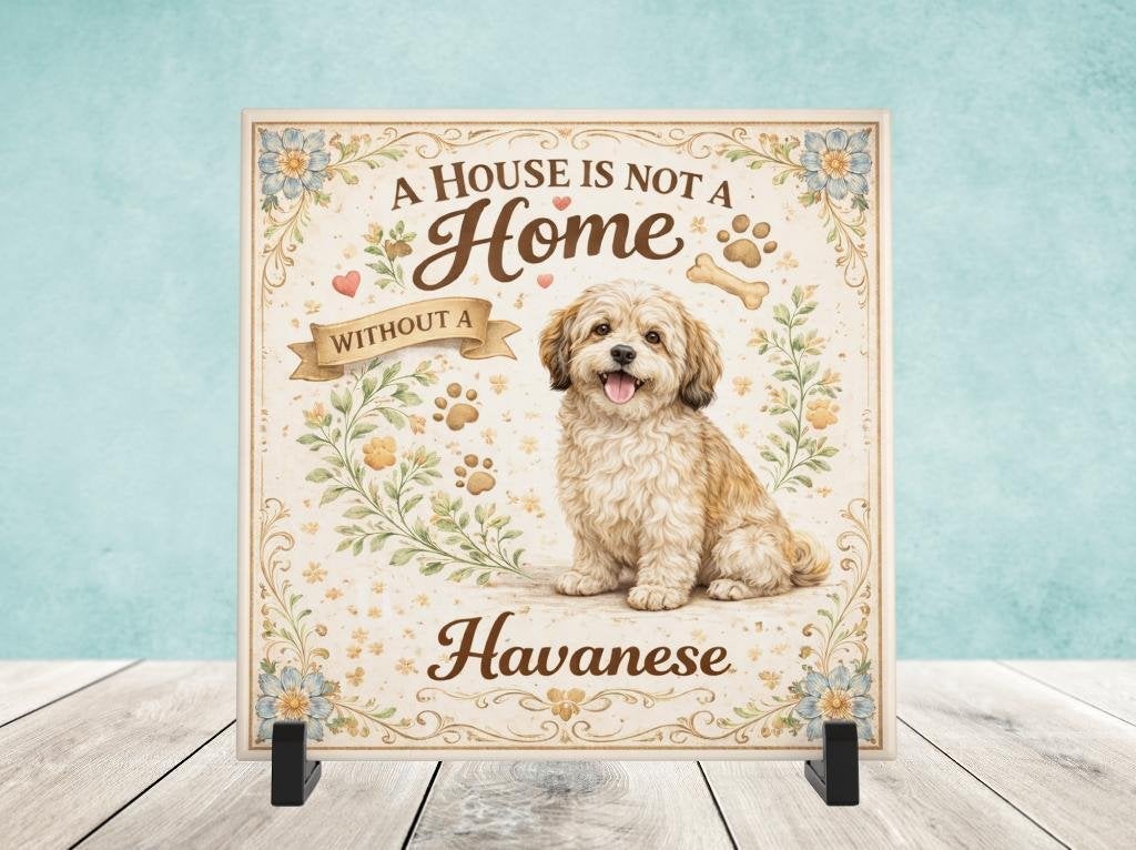 A House is not a Home Without a Havanese - Havanezer Tegel, Verzenden, Nieuw