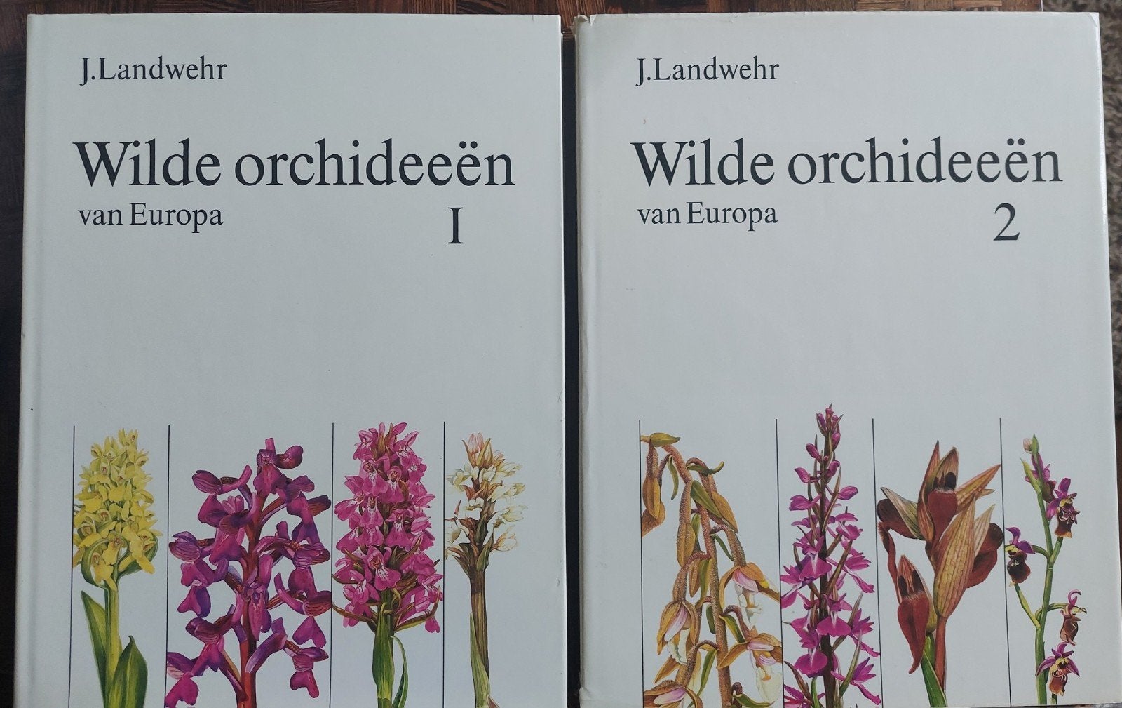 Wilde Orchideeën van Europa deel 1 en 2 - J. Landwehr, Verzenden, Gelezen