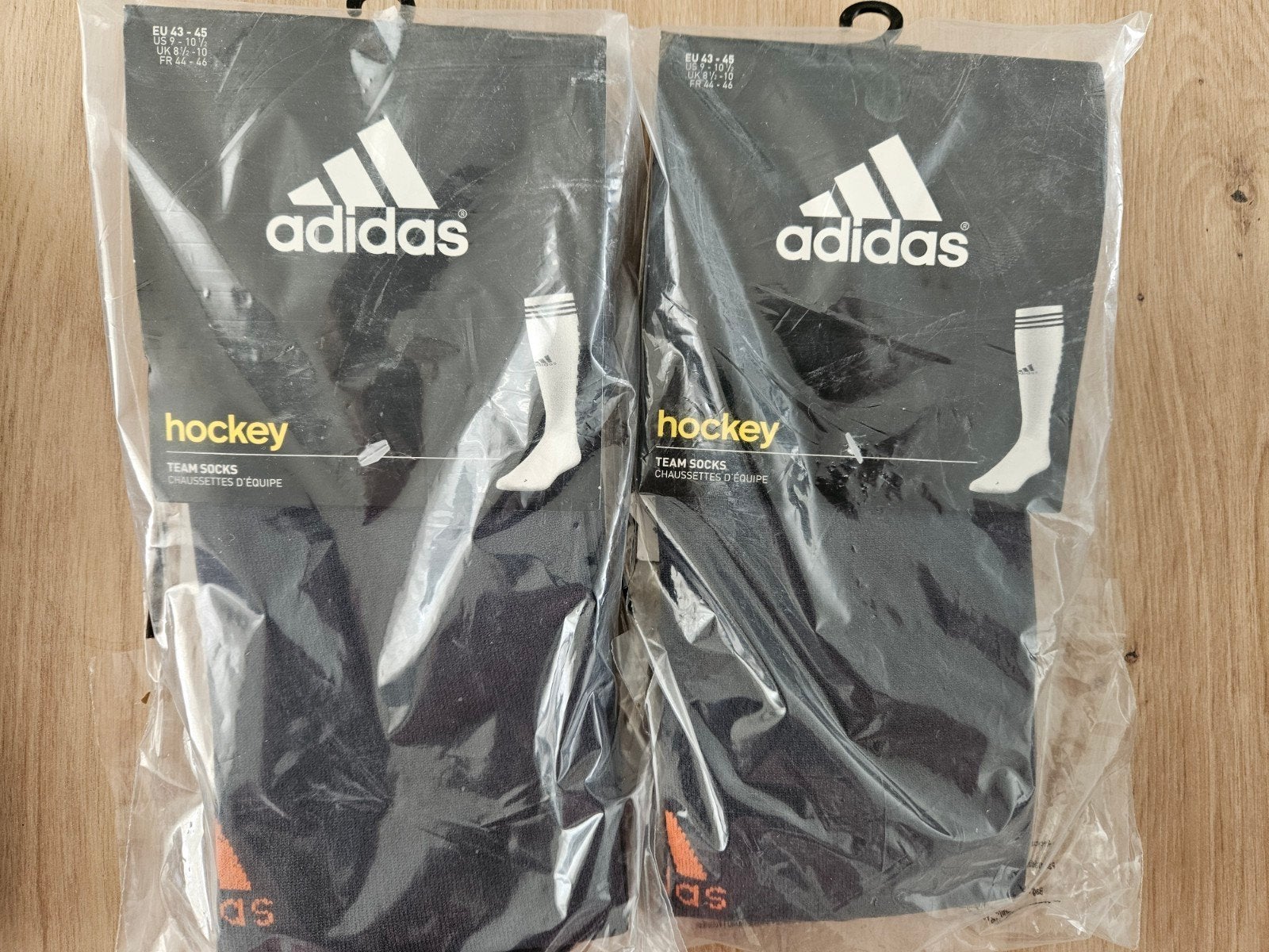 Adidas hockeysokken grijs/oranje maat 43-45, Ophalen of Verzenden, Nieuw, Kleding