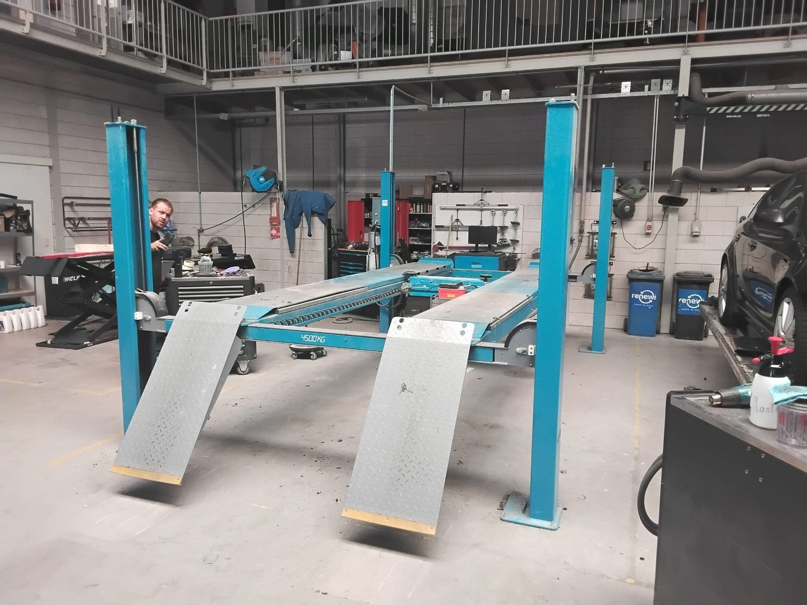 Twin Busch TW445-400 4500KG 4-koloms hefbrug, Auto diversen, Autogereedschap, Ophalen, Gebruikt, Info@twinbusch.de, Twinbusch