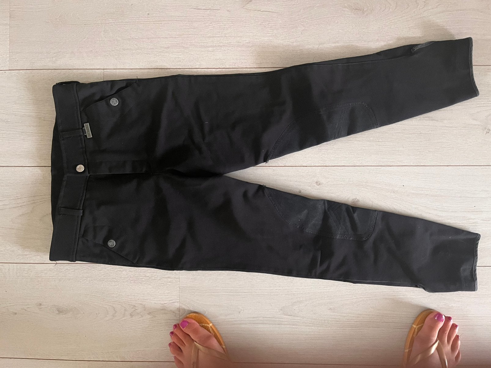 Paardrijbroek zwart harrys horse kind 164, Ophalen of Verzenden, Zo goed als nieuw, Overige soorten, Onderkleding