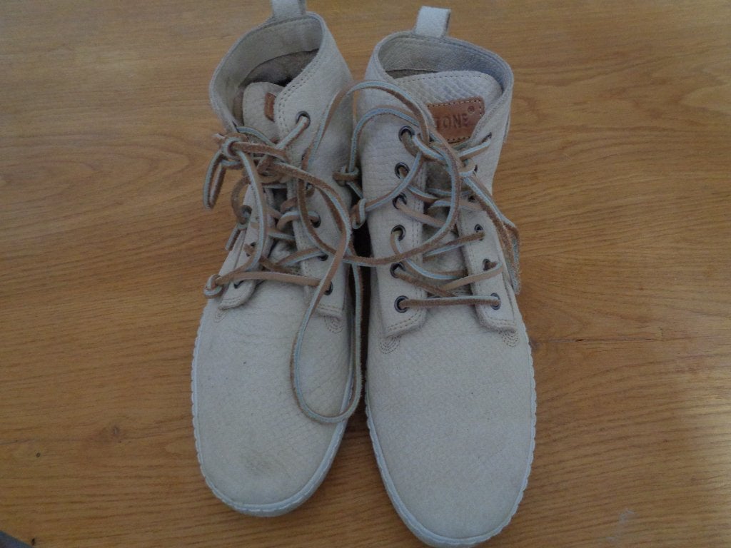 BLACKSTONE leren sneakers:mt 39, Beige, Ophalen of Verzenden, Blackstone, Sneakers of Gympen