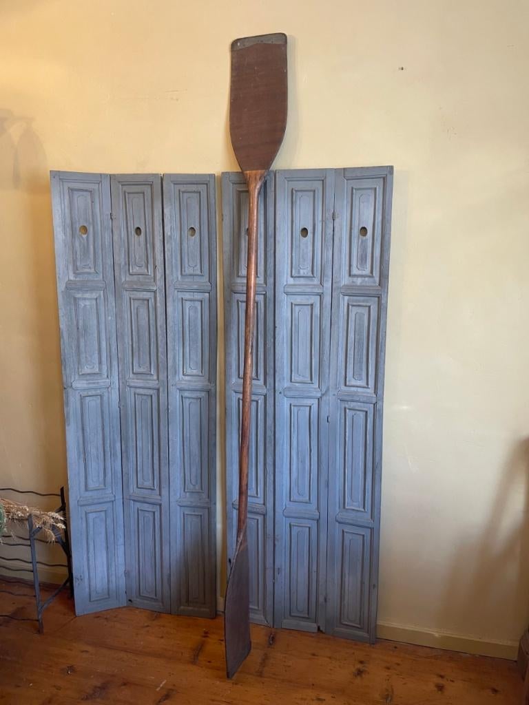 Oude Vintage Houten Peddel Reoispaan voor Kano, Antiek en Kunst, Ophalen