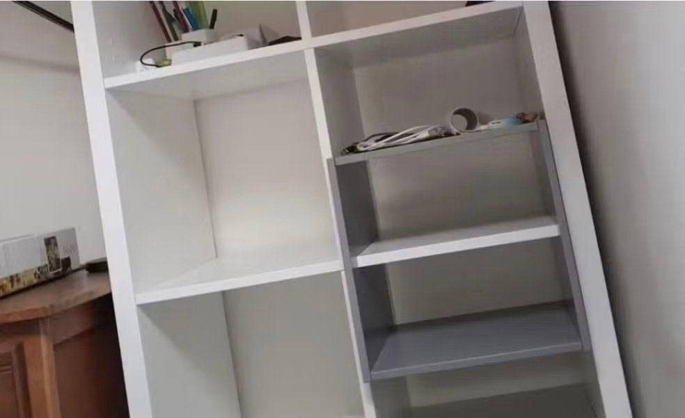 2x kallax inzet verdeler divider grijs, Ophalen, Overige typen, Minder dan 35 cm, Minder dan 50 cm
