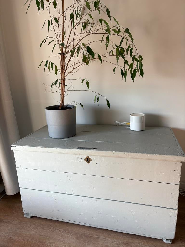 Grijze opbergkist - 102,5x53,5x55 cm, Huis en Inrichting, Ophalen, 50 tot 100 cm, 50 tot 75 cm, Zo goed als nieuw