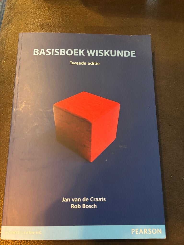 Basisboek Wiskunde Jan van de Craats, Boeken, Schoolboeken, Biologie, Ophalen of Verzenden, Zo goed als nieuw, Jan van de Craats/Rob Bosch