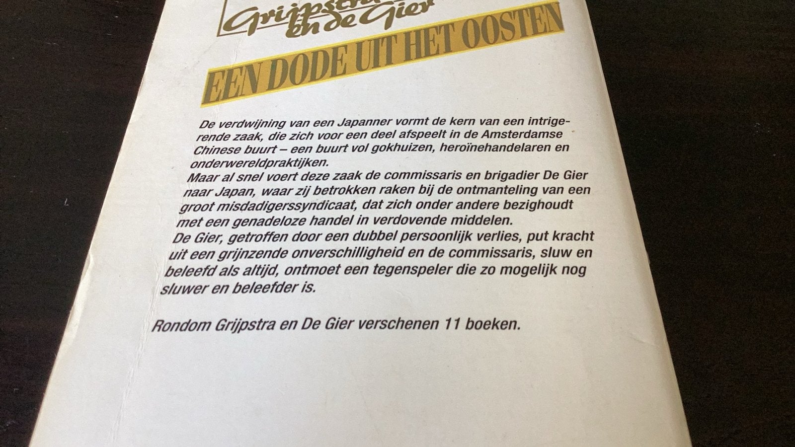 Een dode uit het oosten - JW van de Wetering (Grijpstra & De, Ophalen of Verzenden, Gelezen