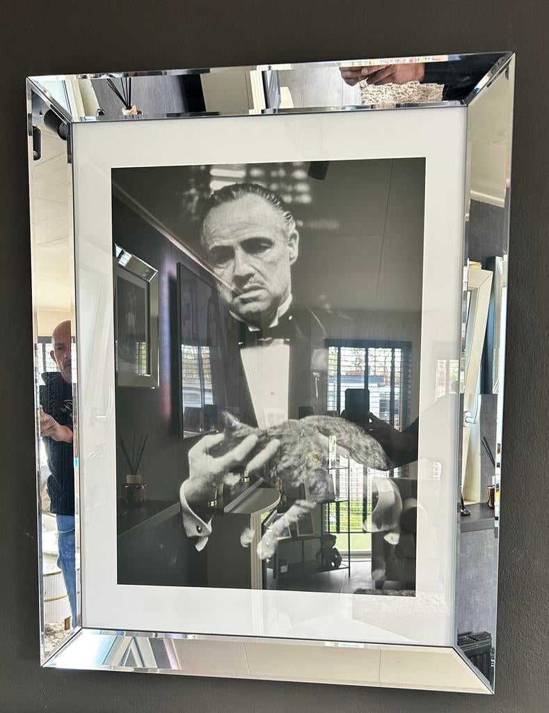 Godfather spiegellijst 70x90 cm (Eric Kuster), Ophalen, Zo goed als nieuw, Hout, Minder dan 50 cm