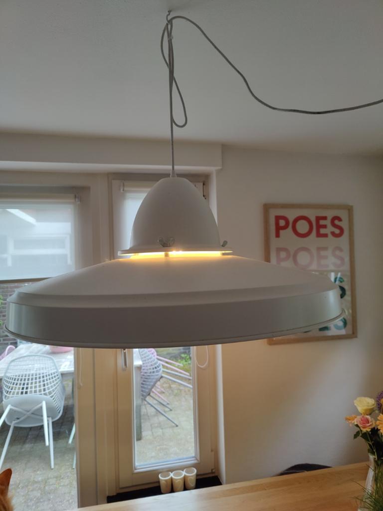 VT wonen UFO Hanglamp - off white, Ophalen, Zo goed als nieuw, Modern, Metaal