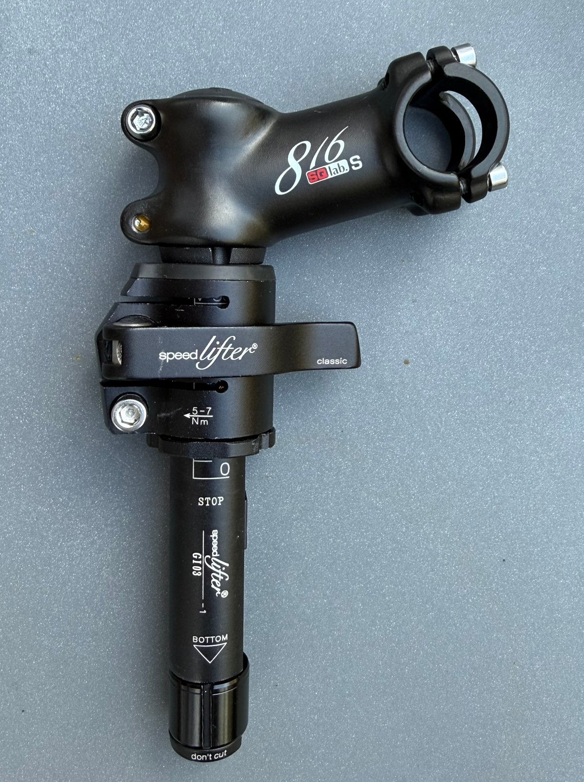 Speedlifter clasic 60mm stuurlift + SQ lab 816 stuurpen, Ophalen of Verzenden, Zo goed als nieuw, Stuur, Aluminium