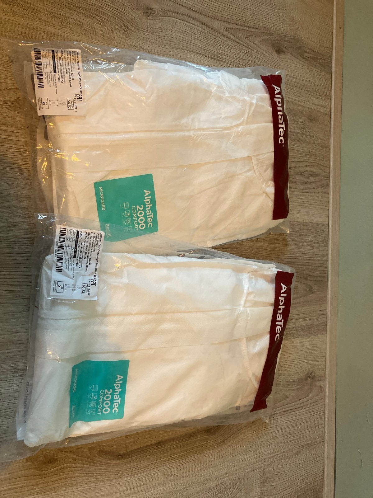 AlphaTec 2000 Comfort Overall XL - 2 stuks, Doe-het-zelf en Verbouw, Veiligheidskleding, Ophalen, Nieuw