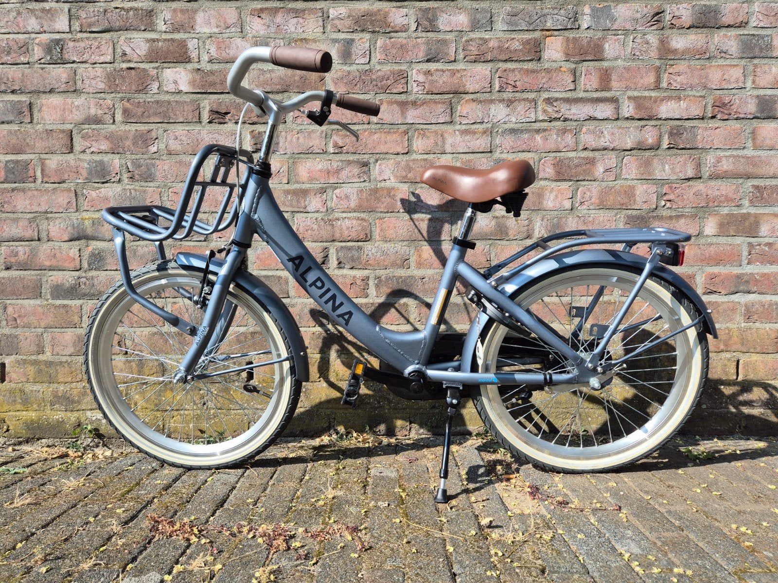 Blauwgrijze Alpina Clubb kinderfiets 20 inch, Ophalen, Gebruikt, 20 inch of meer, Alpina Clubb