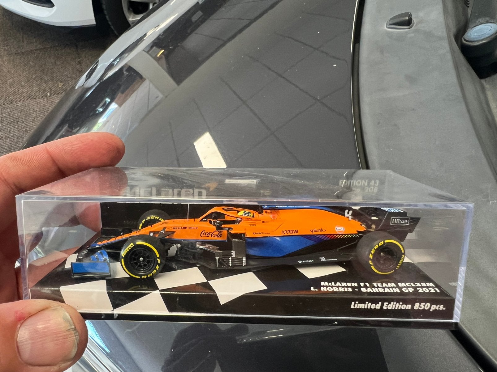 Minichamps McLaren F1 MCL35M L. Norris Bahrain GP 2021, Ophalen of Verzenden, Zo goed als nieuw, Formule 1