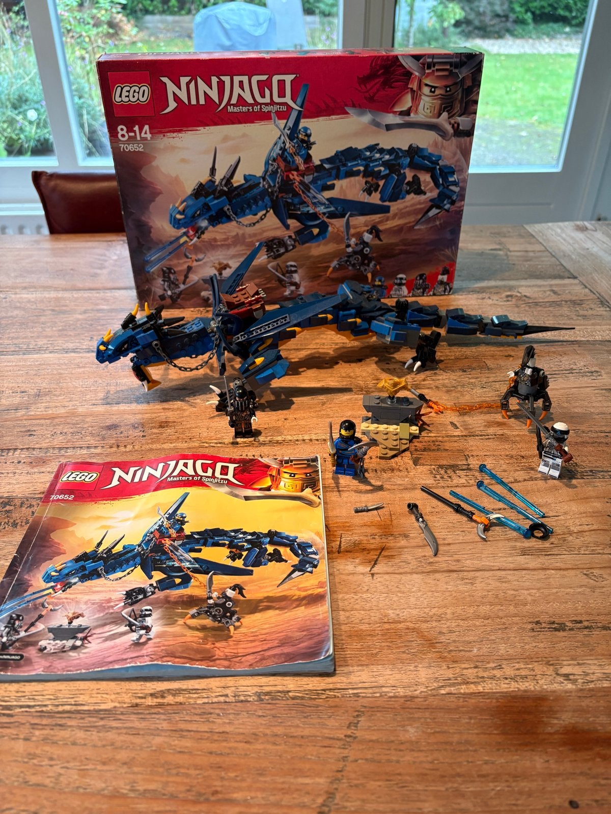 Lego Ninjago 70652 Bliksemdraak met minifiguren en boekje, Lego, Ophalen of Verzenden, Zo goed als nieuw, Compleet