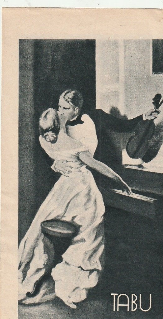 retro reclame 1972 Dana Tabu parfum muziekinstrument viool, Verzenden, Overige typen