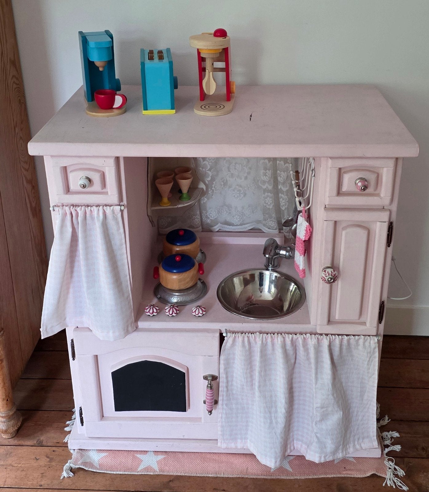 Houten speelkeuken met accessoires, Ophalen, Gebruikt