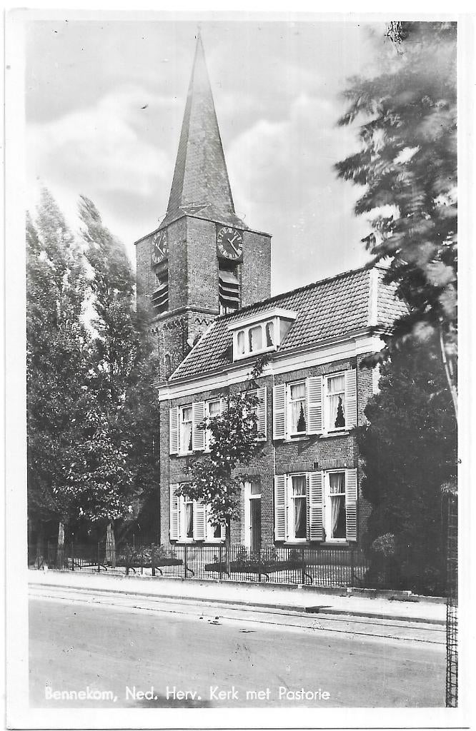 AK Bennekom - Ned. Herv. Kerk met Pastorie, Verzenden, 1960 tot 1980, Ongelopen, Gelderland