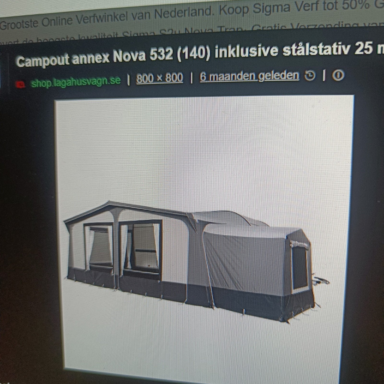 Polaris Voortent 3 m diep+Luifel +Erker Omloopmaat 15 IZGST!, Ophalen, Zo goed als nieuw, Polyester, Overige merken