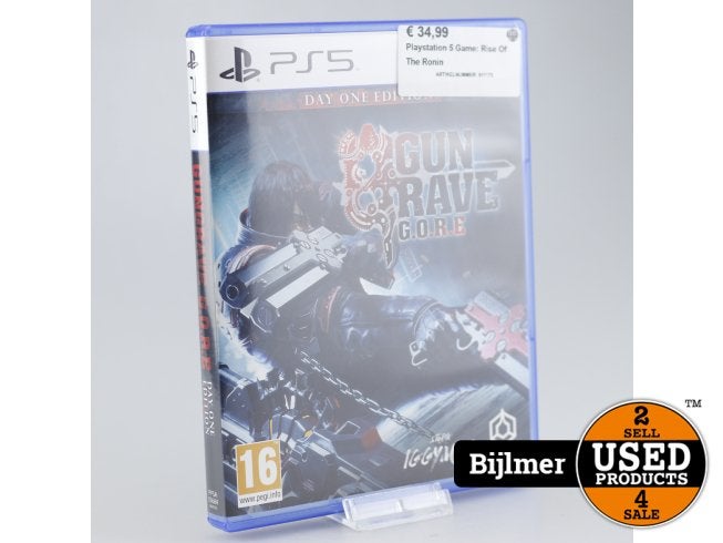 Playstation 5 Game: Gun Rave, Sony, Zo goed als nieuw, Support@sony.com, 1-7-1 Konan, Minato-ku
Tokyo 108-0075
Japan