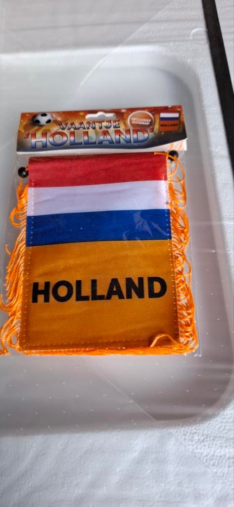 Nieuw 100 stuks Holland vaantje met zuignap 12x15 cm, Versiering, Holland, Nieuw, Ophalen of Verzenden