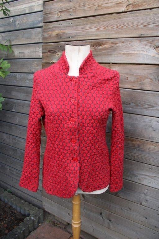 Jasje rood/ grijs Kyra & Ko mt Xl Vaste prijs, Verzenden, Maat 46/48 (XL) of groter, Zo goed als nieuw, Jasje