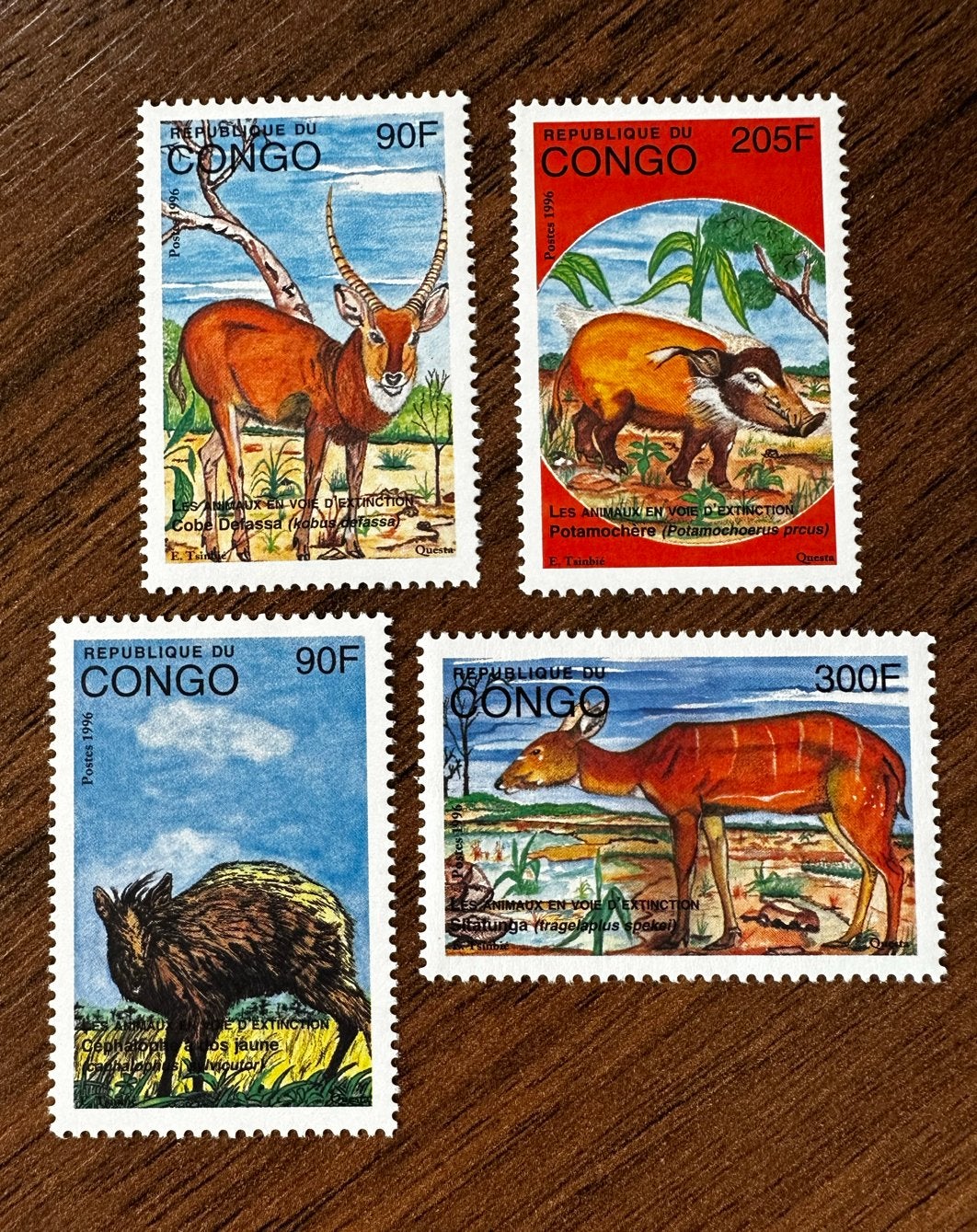 Congo Brazzaville 1997 Dieren Postfris Postzegels, Ophalen of Verzenden, Postfris