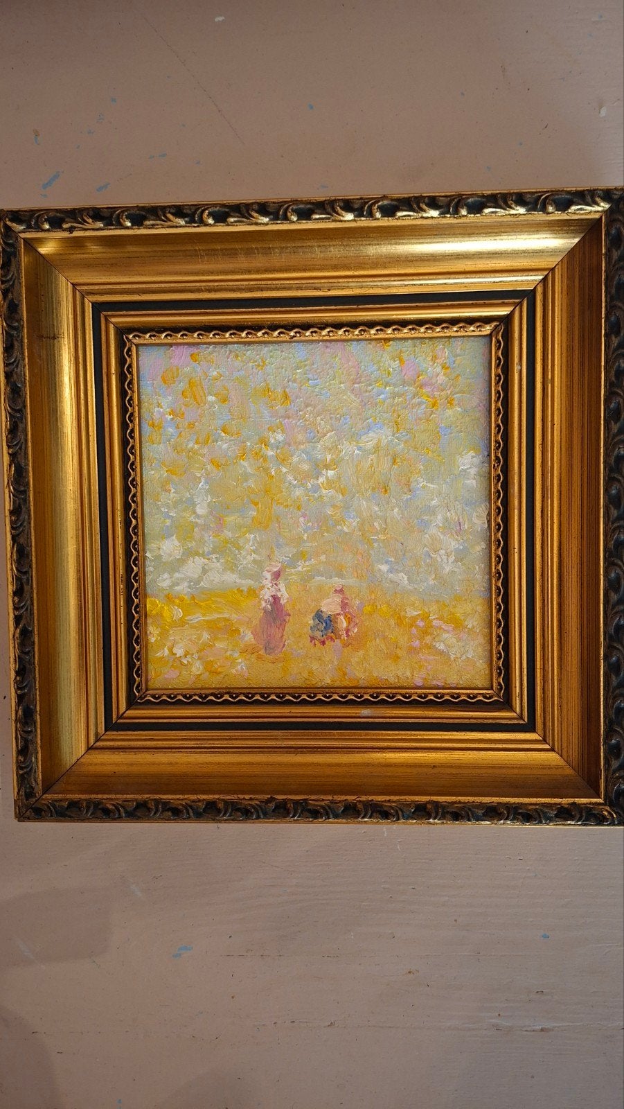 olieverf schilderij, Doek, Portret of Personen, Impressionistisch, Ophalen of Verzenden