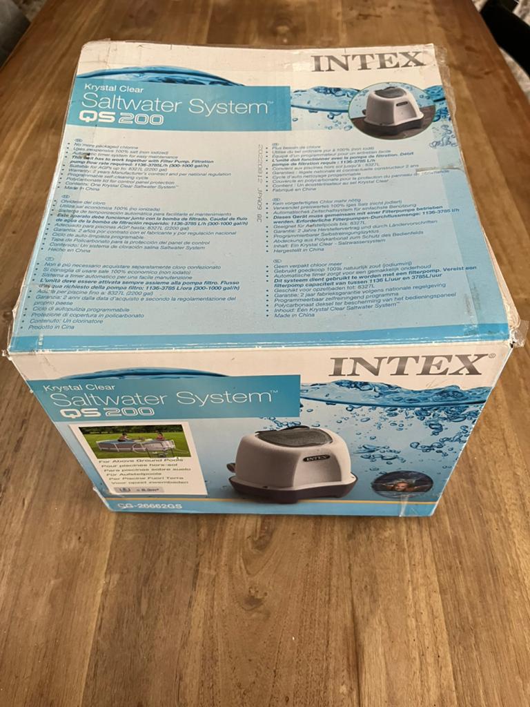 Zoutwater systeem QS200 Intex, Tuin en Terras, Zwembad-toebehoren, Ophalen of Verzenden, Zo goed als nieuw
