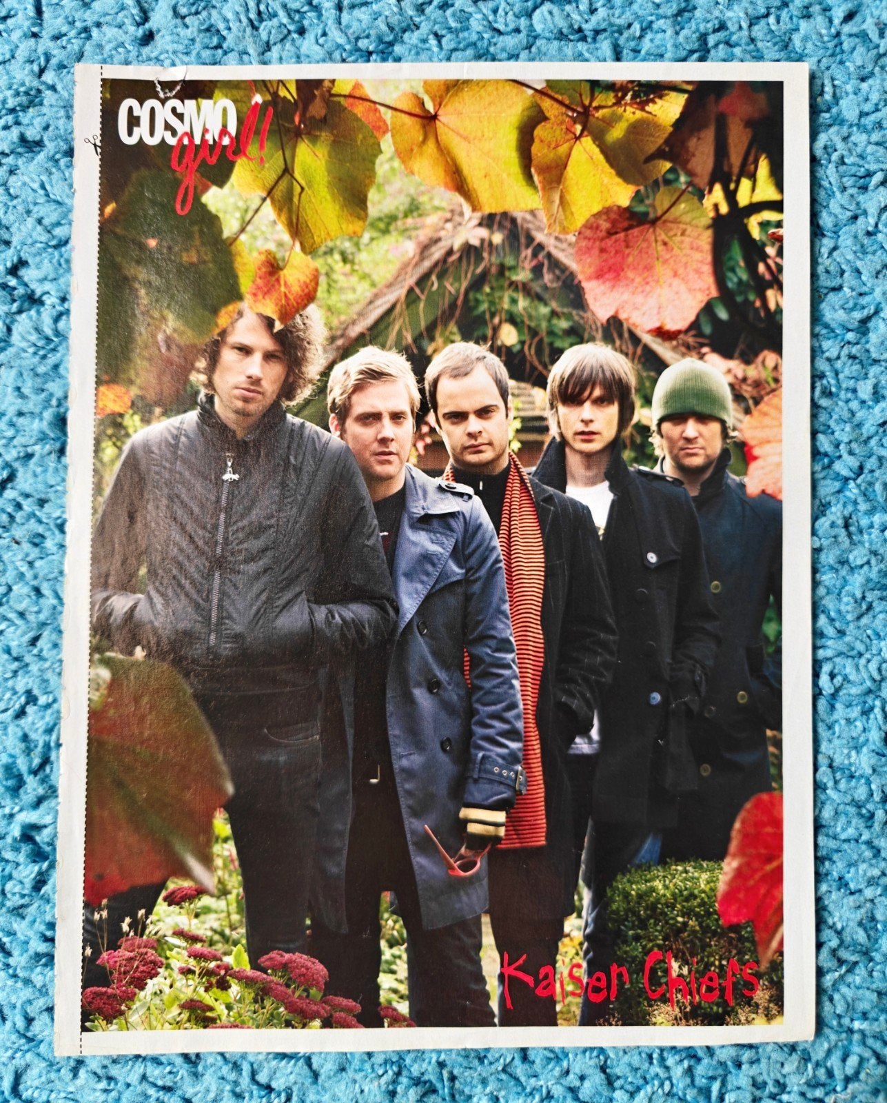 Kaiser Chiefs poster cosmogirl vintage, Rechthoekig Staand, A4 of kleiner, Ophalen of Verzenden, Zo goed als nieuw