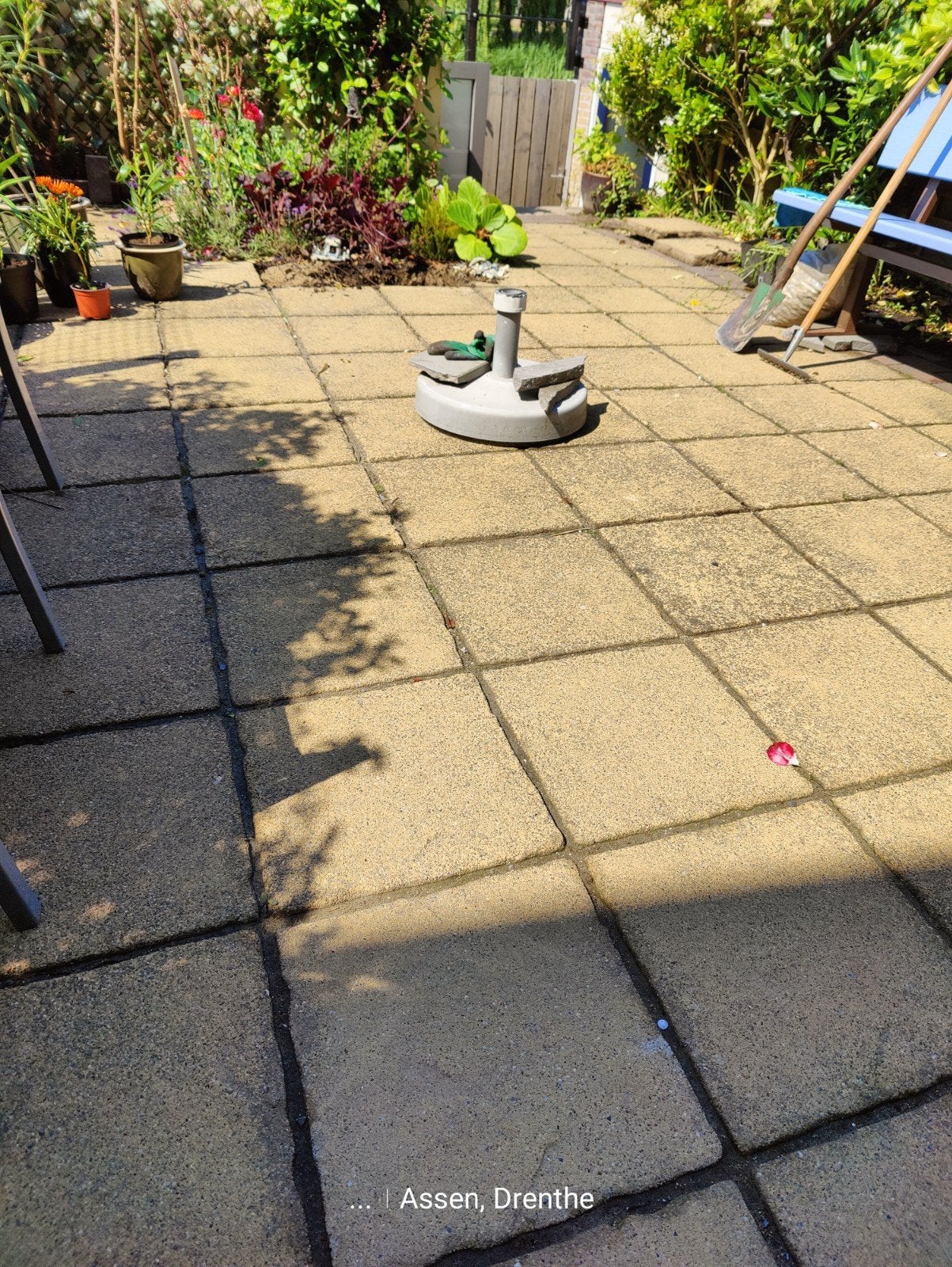 tuintegels gratis, Ophalen, Gebruikt, Beton, Terrastegels
