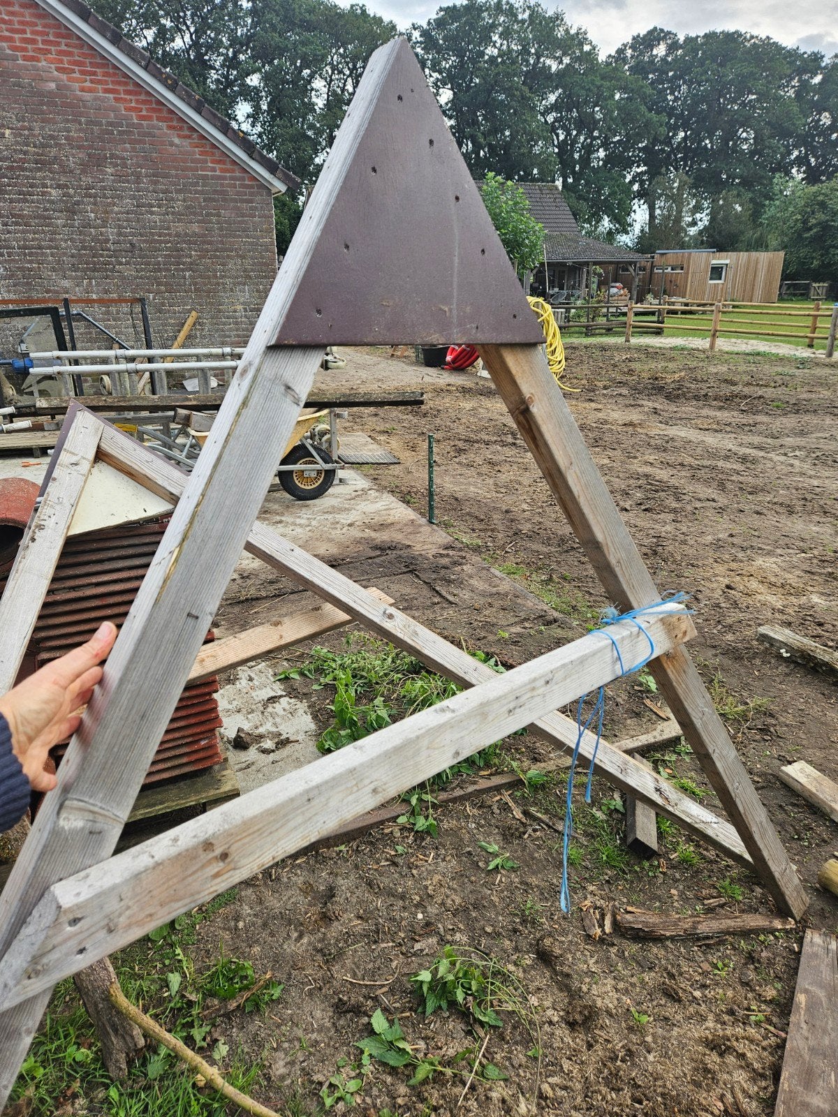 3x  punt voor een dak, Ophalen, Minder dan 180 cm, Palen
