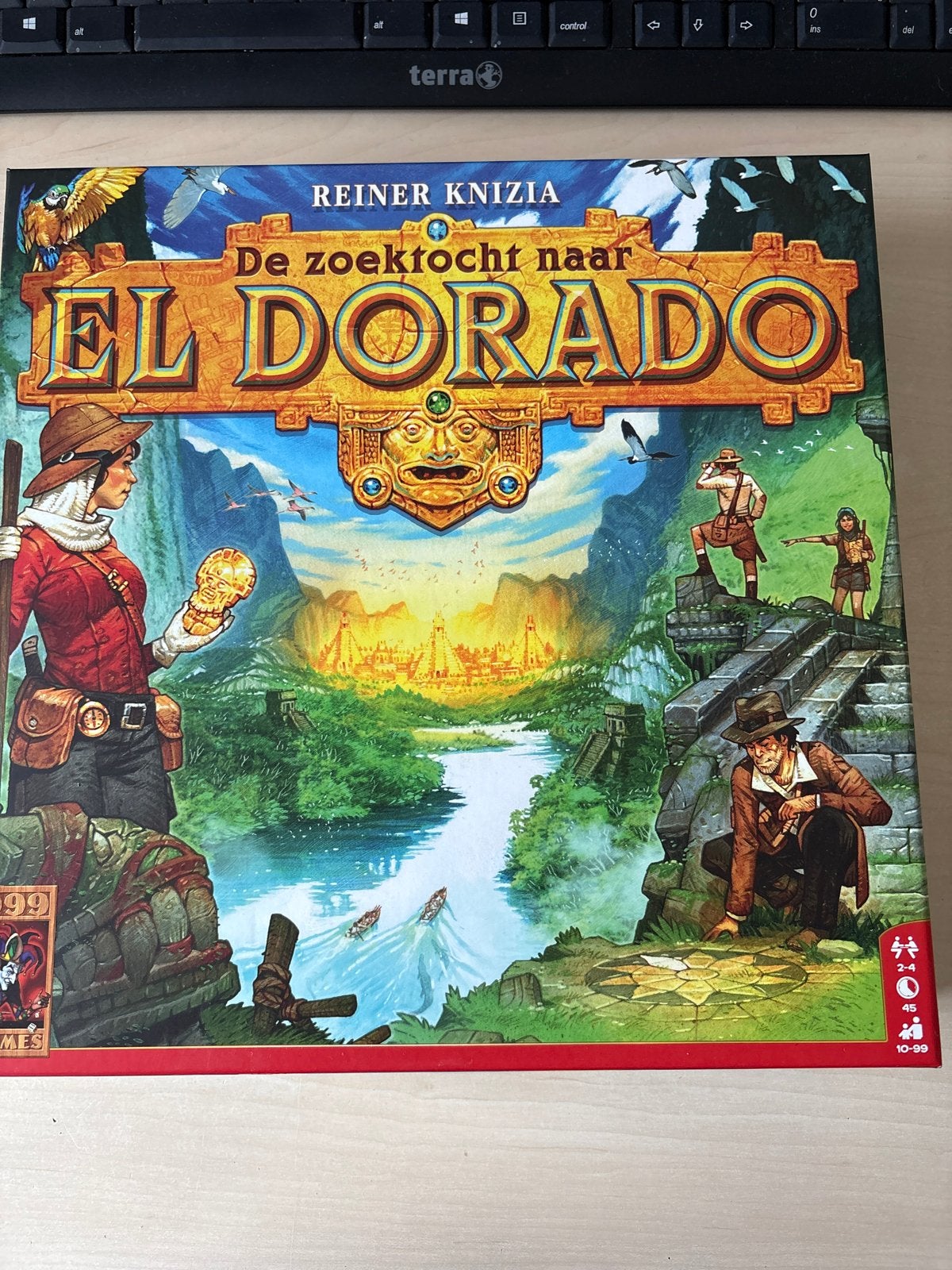 De Zoektocht naar El Dorado - Bordspel, Hobby en Vrije tijd, Gezelschapsspellen | Bordspellen, Drie of vier spelers, Ophalen of Verzenden