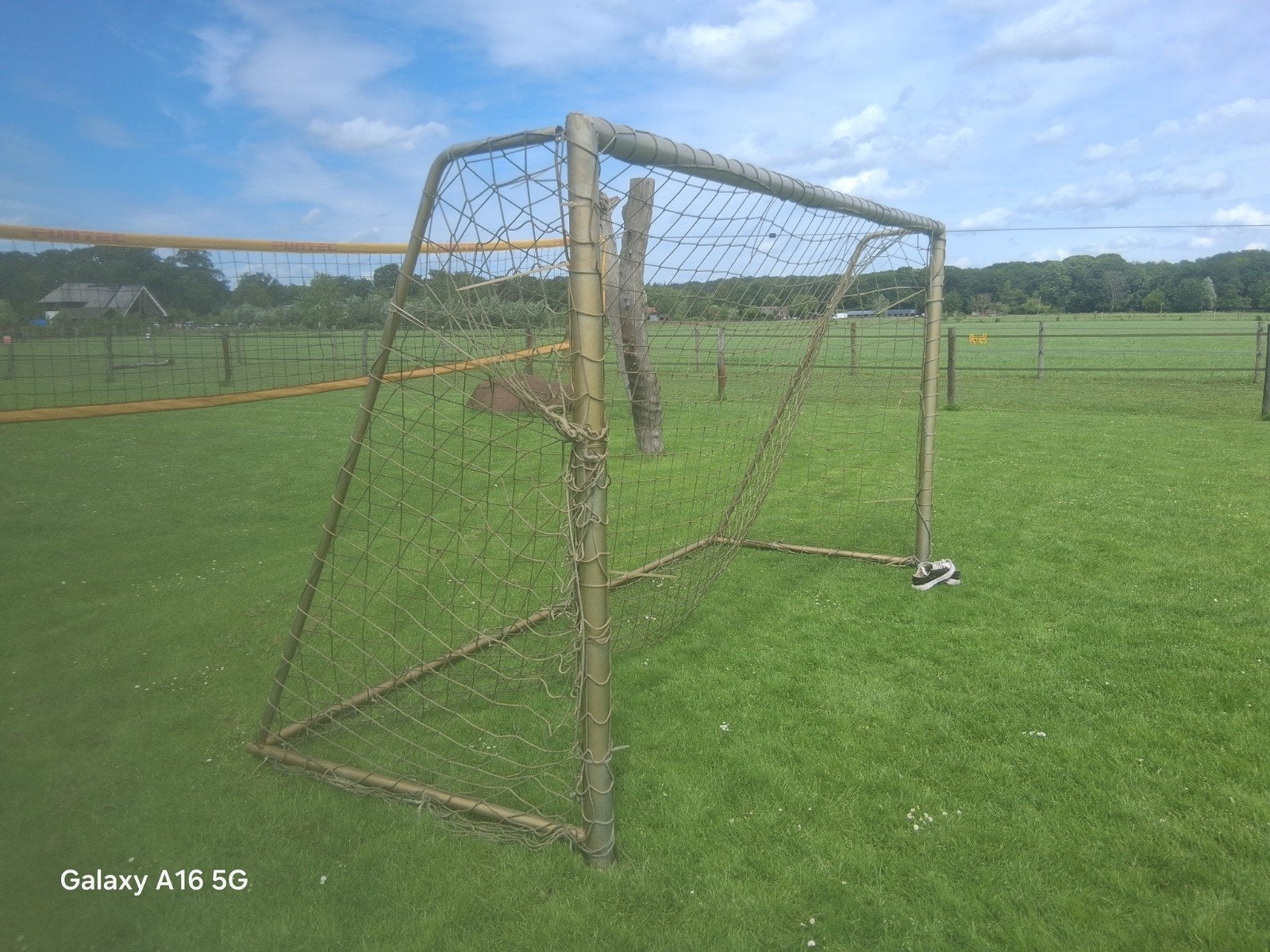 2 aluminium voetbaldoelen te koop, Maat XS of kleiner, Ophalen of Verzenden, Gebruikt, Overige typen