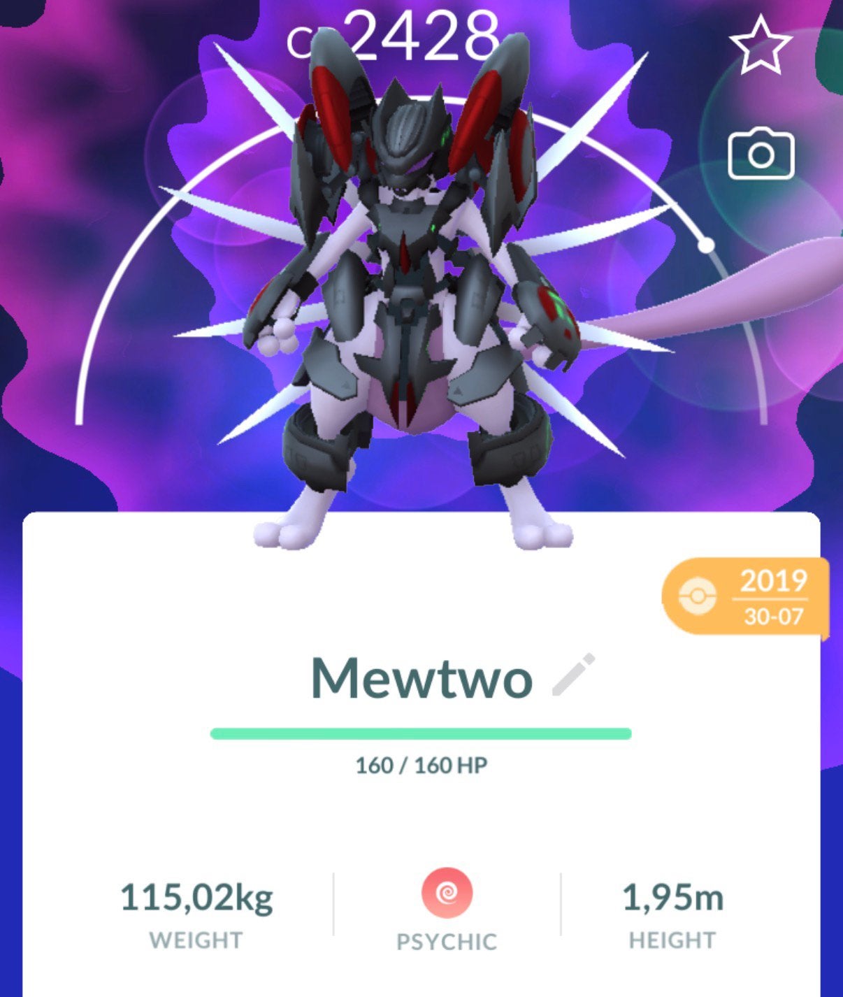 Zeldzame Armored Mewtwo - Pokemon Go, Spelcomputers en Games, Games | Overige, 1 speler, Zo goed als nieuw, Vanaf 3 jaar, Ophalen