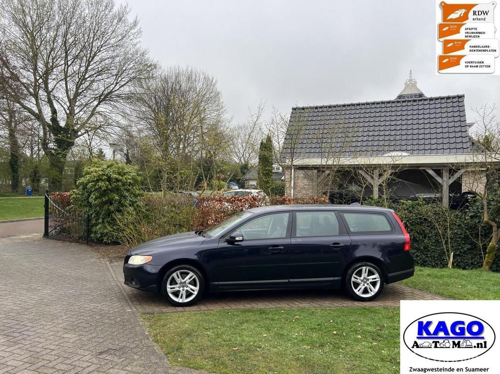 Nette Volvo V70 2.4 D5/185pk Ocean Race bj 2008 nwe apk., Voorwielaandrijving, 15 km/l, Blauw, V70