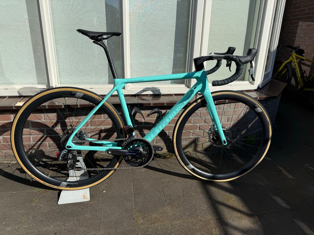 Bianchi Specialissima Celeste Sram Red Etap Powermeter, Fietsen en Brommers, Fietsen | Racefietsen, Zo goed als nieuw, Heren, Overige merken