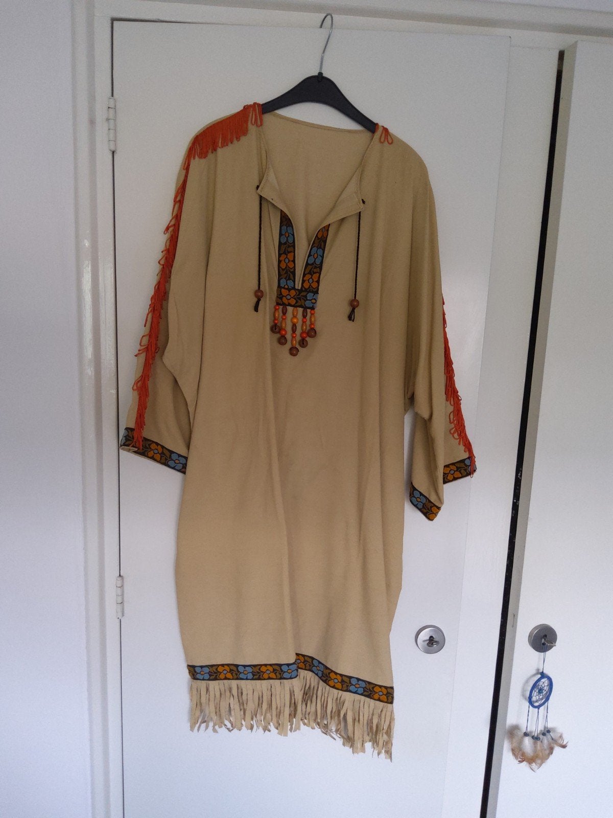 Indianen jurk met veren hoofdband, Ophalen of Verzenden, Gedragen, Carnaval