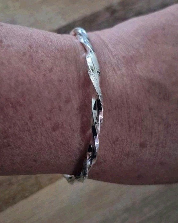 925 zilveren slavenarmband verstelbaar in nieuwstaat!, Sieraden, Tassen en Uiterlijk, Armbanden, Ophalen of Verzenden, Zo goed als nieuw