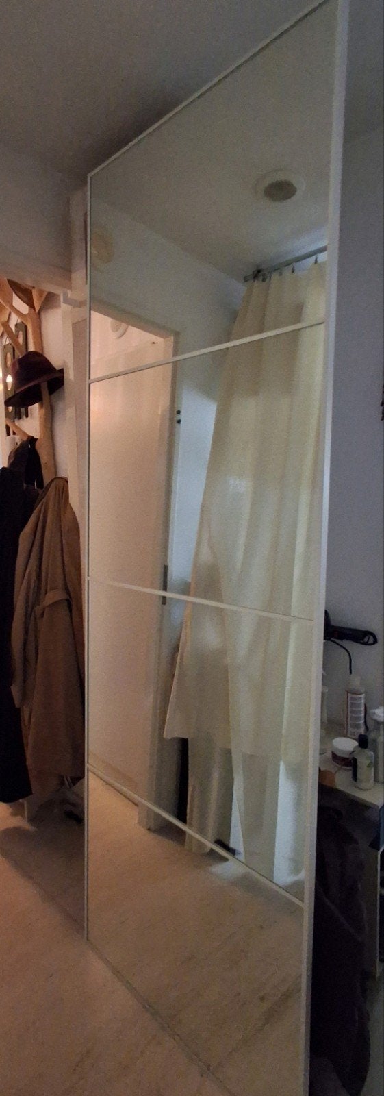 Pax Auli spiegeldeur 232x76.5cm, Huis en Inrichting, Ophalen, Rechthoekig, Minder dan 50 cm, Minder dan 100 cm