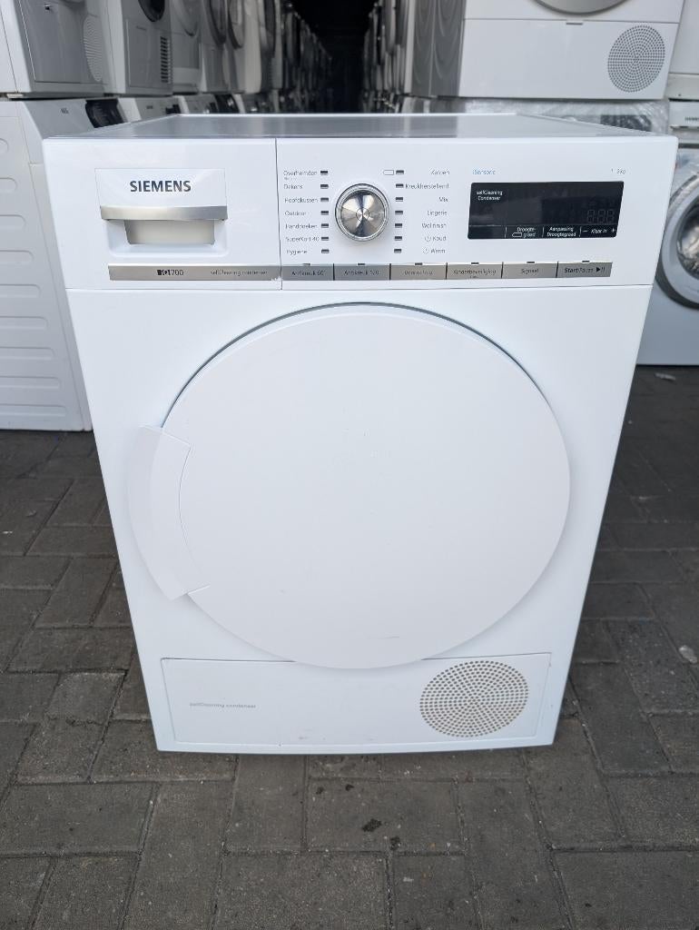 Siemens iQ700 Warmtepompdroger 9KG A++ WT47W5G2NL Garantie, Witgoed en Apparatuur, 8 tot 10 kg, Refurbished, Ophalen of Verzenden