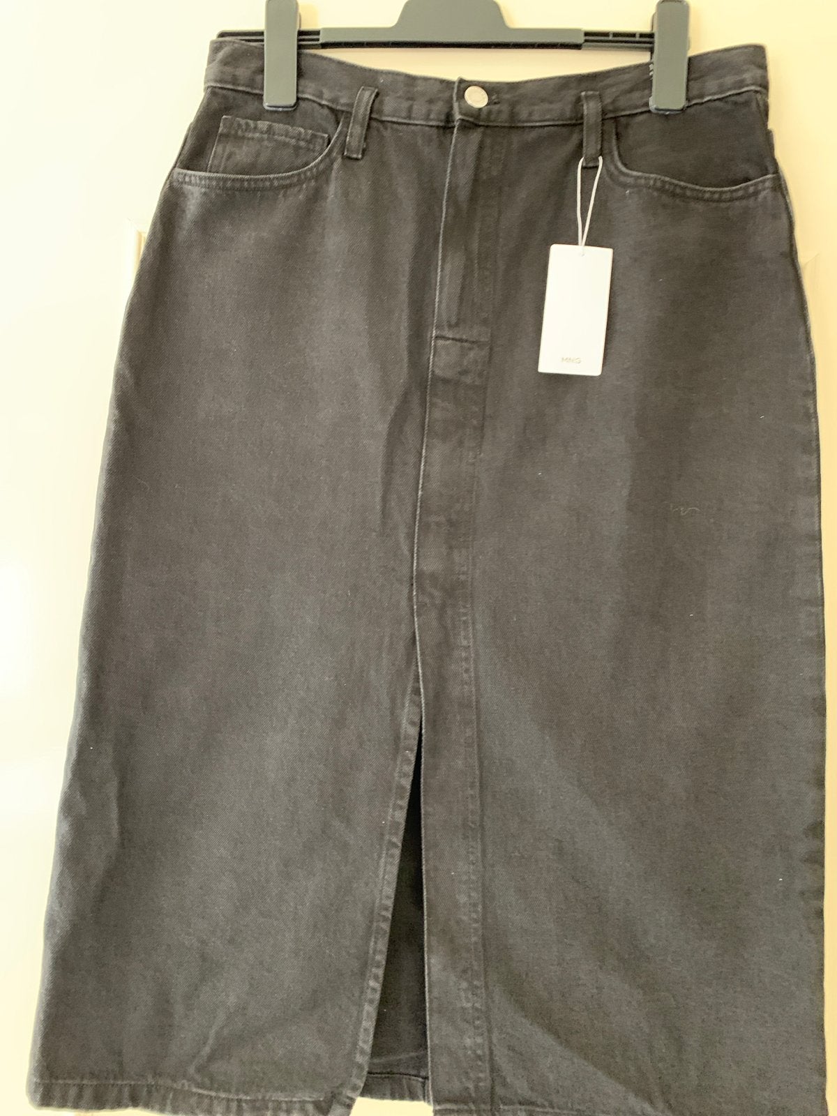 Nieuwe Mango Jeans Collection Midi Skirt - Maat L, Kleding | Dames, Zwart, Maat 42/44 (L), Nieuw, Ophalen of Verzenden