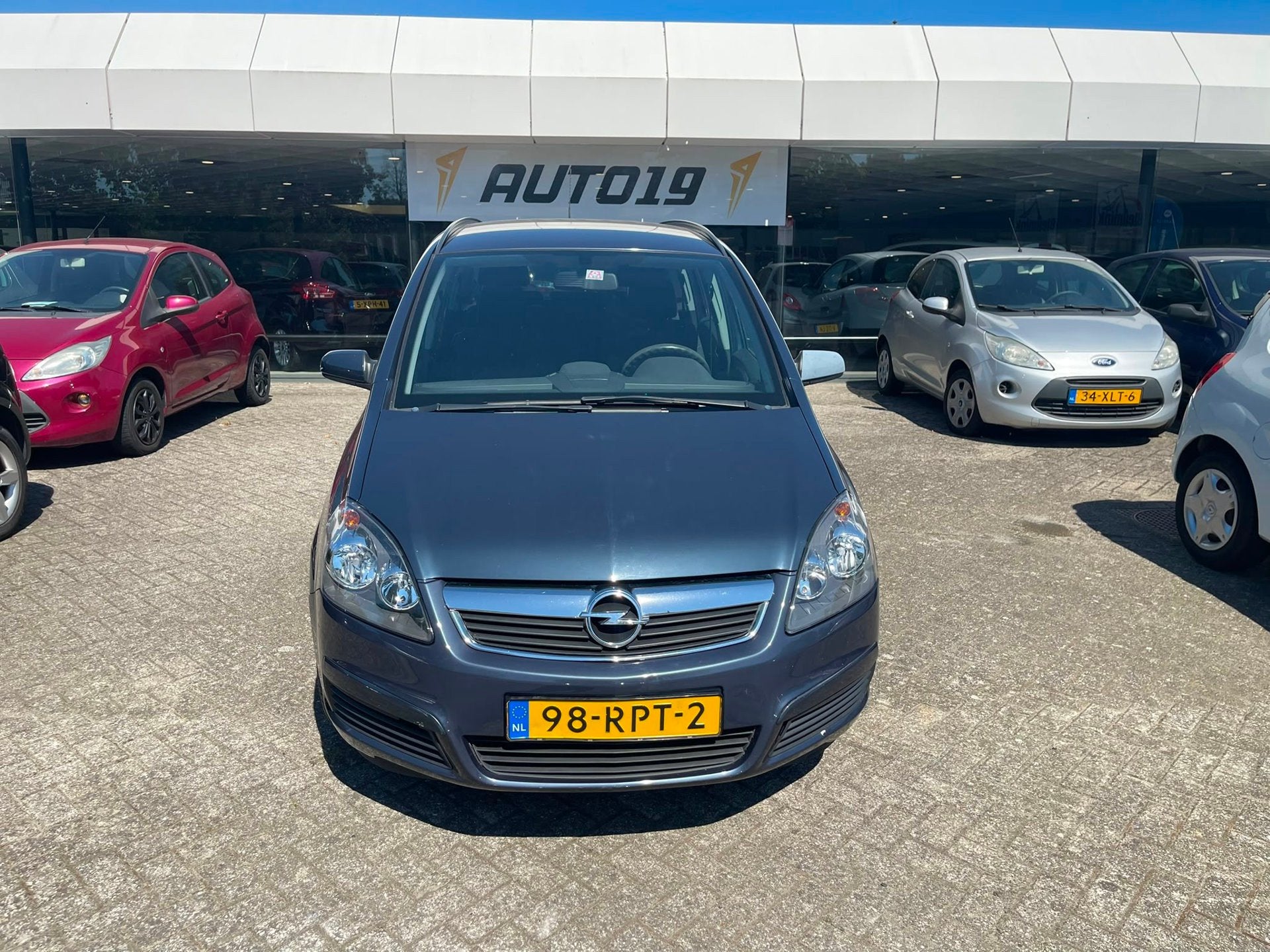 Opel Zafira 1.8 Business 7-pers, Auto's, Gebruikt, 4 cilinders, Blauw, Metallic lak