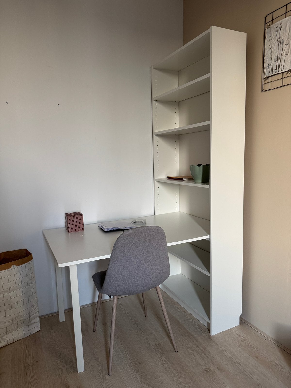 Bureau + boekenkast combi Ikea, Huis en Inrichting, Bureaus, Ophalen, Zo goed als nieuw