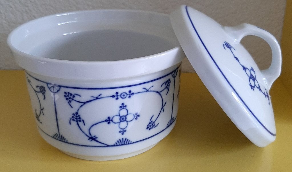 Jäger Eisenberg Blau Saks schaaltje met deksel, Ophalen, Overige stijlen, Porselein, Schaal of Schalen